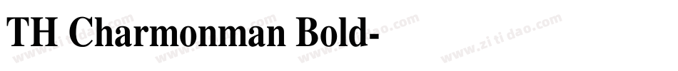 TH Charmonman Bold字体转换